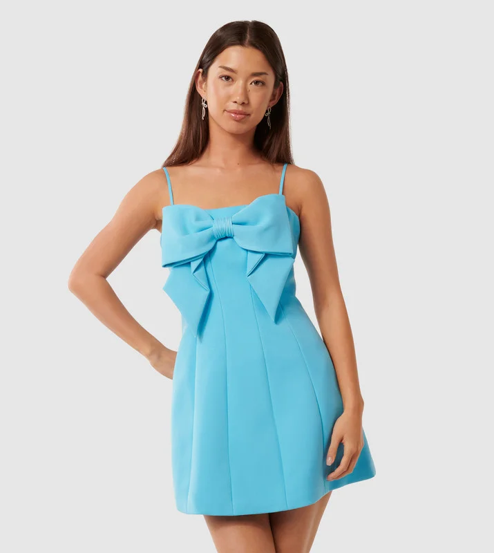 forever new  HAYLEY Bow Detail Strappy Party Mini Dress for Women | Best Price UAE